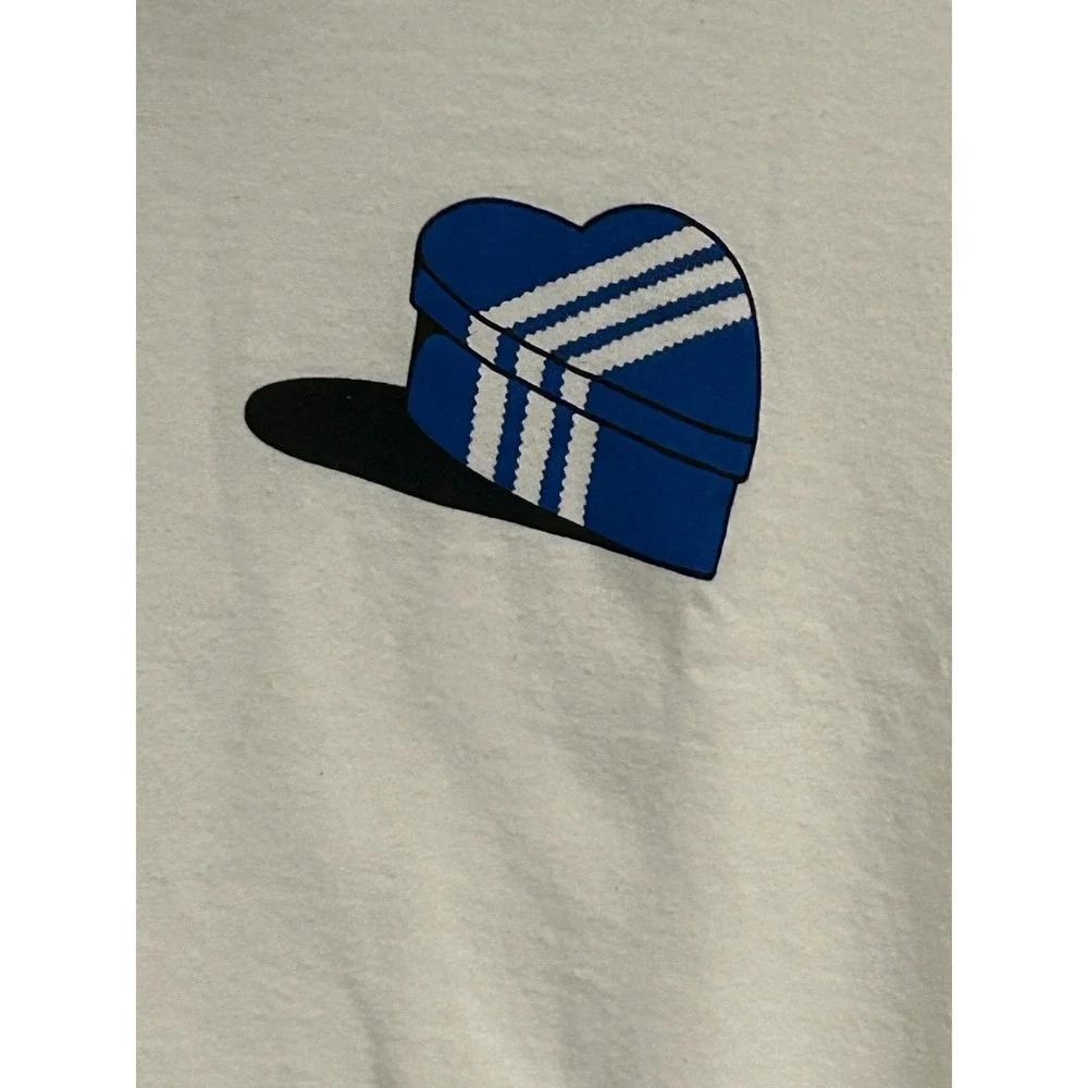 Adidas Long Sleeve T-Shirt Mens Large White‎ Heart